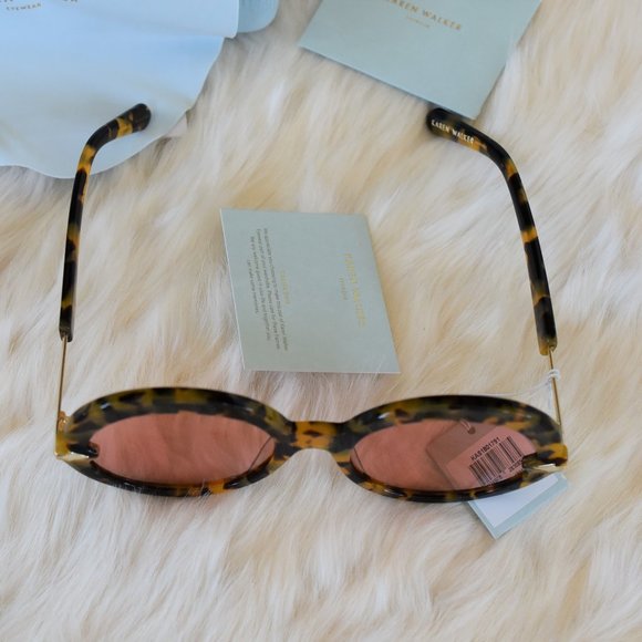 KAREN WALKER ROMANCER TORTOISE SUNGLASSES - Picture 4 of 15